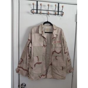 US Military Air Force Mens Jacket Small Desert Camo BDU Combat